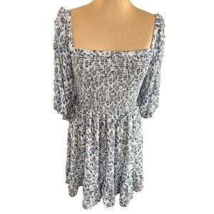 Secret Mission boho cottagecore fairy dress with smocked bust and puff sleeves